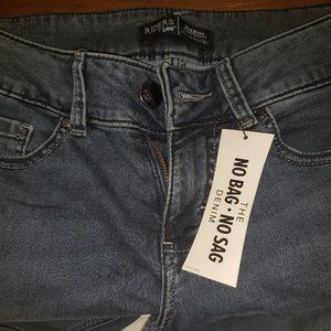 Riders by Lee Womens Size 6 Medium Jeans Slim Straight Mid Rise Blue Denim